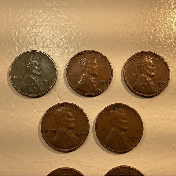 🟤 Vintage 1960s Penny Hunt Coin Collection for kids - Copper + Wheat + S Mint - Picture 5 of 13